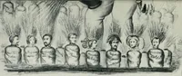 An illustration from Europas Fürsten im Sittenspiegel der Karikatur, mit 468 Textillustrationen und 72 farbigen Kunstblättern nach seltenen und amüsanten Karikaturen, aus allen Ländern und Zeitepochen (1908)