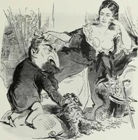An illustration from Europas Fürsten im Sittenspiegel der Karikatur, mit 468 Textillustrationen und 72 farbigen Kunstblättern nach seltenen und amüsanten Karikaturen, aus allen Ländern und Zeitepochen (1908)