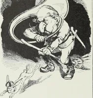 An illustration from Europas Fürsten im Sittenspiegel der Karikatur, mit 468 Textillustrationen und 72 farbigen Kunstblättern nach seltenen und amüsanten Karikaturen, aus allen Ländern und Zeitepochen (1908)