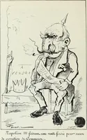 An illustration from Europas Fürsten im Sittenspiegel der Karikatur, mit 468 Textillustrationen und 72 farbigen Kunstblättern nach seltenen und amüsanten Karikaturen, aus allen Ländern und Zeitepochen (1908)