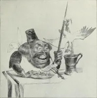 An illustration from Europas Fürsten im Sittenspiegel der Karikatur, mit 468 Textillustrationen und 72 farbigen Kunstblättern nach seltenen und amüsanten Karikaturen, aus allen Ländern und Zeitepochen (1908)
