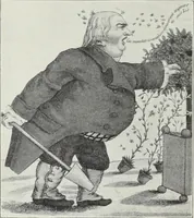 An illustration from Europas Fürsten im Sittenspiegel der Karikatur, mit 468 Textillustrationen und 72 farbigen Kunstblättern nach seltenen und amüsanten Karikaturen, aus allen Ländern und Zeitepochen (1908)