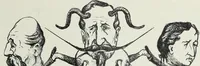 An illustration from Europas Fürsten im Sittenspiegel der Karikatur, mit 468 Textillustrationen und 72 farbigen Kunstblättern nach seltenen und amüsanten Karikaturen, aus allen Ländern und Zeitepochen (1908)