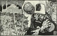 An illustration from Europas Fürsten im Sittenspiegel der Karikatur, mit 468 Textillustrationen und 72 farbigen Kunstblättern nach seltenen und amüsanten Karikaturen, aus allen Ländern und Zeitepochen (1908)