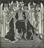 An illustration from Europas Fürsten im Sittenspiegel der Karikatur, mit 468 Textillustrationen und 72 farbigen Kunstblättern nach seltenen und amüsanten Karikaturen, aus allen Ländern und Zeitepochen (1908)