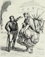An illustration from Europas Fürsten im Sittenspiegel der Karikatur, mit 468 Textillustrationen und 72 farbigen Kunstblättern nach seltenen und amüsanten Karikaturen, aus allen Ländern und Zeitepochen (1908)