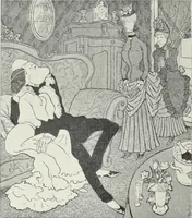 An illustration from Europas Fürsten im Sittenspiegel der Karikatur, mit 468 Textillustrationen und 72 farbigen Kunstblättern nach seltenen und amüsanten Karikaturen, aus allen Ländern und Zeitepochen (1908)