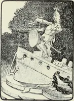 An illustration from Europas Fürsten im Sittenspiegel der Karikatur, mit 468 Textillustrationen und 72 farbigen Kunstblättern nach seltenen und amüsanten Karikaturen, aus allen Ländern und Zeitepochen (1908)