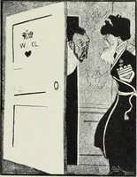 An illustration from Europas Fürsten im Sittenspiegel der Karikatur, mit 468 Textillustrationen und 72 farbigen Kunstblättern nach seltenen und amüsanten Karikaturen, aus allen Ländern und Zeitepochen (1908)