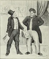 An illustration from Europas Fürsten im Sittenspiegel der Karikatur, mit 468 Textillustrationen und 72 farbigen Kunstblättern nach seltenen und amüsanten Karikaturen, aus allen Ländern und Zeitepochen (1908)