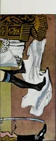 An illustration from Europas Fürsten im Sittenspiegel der Karikatur, mit 468 Textillustrationen und 72 farbigen Kunstblättern nach seltenen und amüsanten Karikaturen, aus allen Ländern und Zeitepochen (1908)