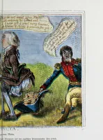 An illustration from Europas Fürsten im Sittenspiegel der Karikatur, mit 468 Textillustrationen und 72 farbigen Kunstblättern nach seltenen und amüsanten Karikaturen, aus allen Ländern und Zeitepochen (1908)