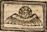 An illustration from Eva, e Ave, ou, Maria triumphante : theatro da erudiçam, e philosophia Christ, em que se representão os dous estados do mundo : cahido em Eva, e levantado em Ave (1700)