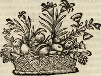 An illustration from Eva, e Ave, ou, Maria triumphante : theatro da erudiçam, e philosophia Christ, em que se representão os dous estados do mundo : cahido em Eva, e levantado em Ave (1700)