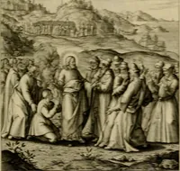 Picture 50 of 161 from Evangelicae historiae imagines : ex ordine euangeliorum, quae toto anno in missae sacrificio recitantur, in ordinem temporis vitae Christi digestae (1593), leaf 104