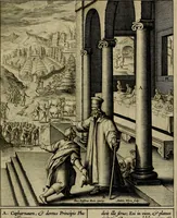 An illustration from Evangelicae historiae imagines : ex ordine euangeliorum, quae toto anno in missae sacrificio recitantur, in ordinem temporis vitae Christi digestae (1593)