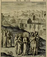 An illustration from Evangelicae historiae imagines : ex ordine euangeliorum, quae toto anno in missae sacrificio recitantur, in ordinem temporis vitae Christi digestae (1593)