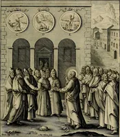 An illustration from Evangelicae historiae imagines : ex ordine euangeliorum, quae toto anno in missae sacrificio recitantur, in ordinem temporis vitae Christi digestae (1593)