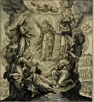 An illustration from Evangelicae historiae imagines : ex ordine euangeliorum, quae toto anno in missae sacrificio recitantur, in ordinem temporis vitae Christi digestae (1593)