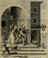An illustration from Evangelicae historiae imagines : ex ordine euangeliorum, quae toto anno in missae sacrificio recitantur, in ordinem temporis vitae Christi digestae (1593)