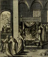 An illustration from Evangelicae historiae imagines : ex ordine euangeliorum, quae toto anno in missae sacrificio recitantur, in ordinem temporis vitae Christi digestae (1593)