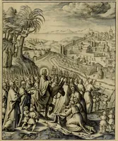 An illustration from Evangelicae historiae imagines : ex ordine euangeliorum, quae toto anno in missae sacrificio recitantur, in ordinem temporis vitae Christi digestae (1593)