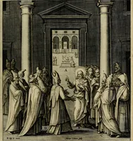 An illustration from Evangelicae historiae imagines : ex ordine euangeliorum, quae toto anno in missae sacrificio recitantur, in ordinem temporis vitae Christi digestae (1593)