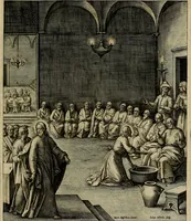 Picture 107 of 161 from Evangelicae historiae imagines : ex ordine euangeliorum, quae toto anno in missae sacrificio recitantur, in ordinem temporis vitae Christi digestae (1593), leaf 216