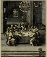 Picture 108 of 161 from Evangelicae historiae imagines : ex ordine euangeliorum, quae toto anno in missae sacrificio recitantur, in ordinem temporis vitae Christi digestae (1593), leaf 218