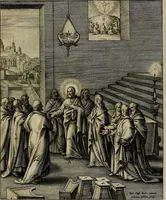 Picture 111 of 161 from Evangelicae historiae imagines : ex ordine euangeliorum, quae toto anno in missae sacrificio recitantur, in ordinem temporis vitae Christi digestae (1593), leaf 222