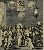 An illustration from Evangelicae historiae imagines : ex ordine euangeliorum, quae toto anno in missae sacrificio recitantur, in ordinem temporis vitae Christi digestae (1593)