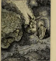 An illustration from Evangelicae historiae imagines : ex ordine euangeliorum, quae toto anno in missae sacrificio recitantur, in ordinem temporis vitae Christi digestae (1593)