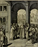 An illustration from Evangelicae historiae imagines : ex ordine euangeliorum, quae toto anno in missae sacrificio recitantur, in ordinem temporis vitae Christi digestae (1593)