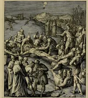An illustration from Evangelicae historiae imagines : ex ordine euangeliorum, quae toto anno in missae sacrificio recitantur, in ordinem temporis vitae Christi digestae (1593)