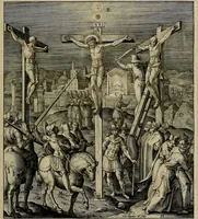 Picture 137 of 161 from Evangelicae historiae imagines : ex ordine euangeliorum, quae toto anno in missae sacrificio recitantur, in ordinem temporis vitae Christi digestae (1593), leaf 274