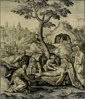 An illustration from Evangelicae historiae imagines : ex ordine euangeliorum, quae toto anno in missae sacrificio recitantur, in ordinem temporis vitae Christi digestae (1593)
