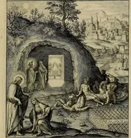 An illustration from Evangelicae historiae imagines : ex ordine euangeliorum, quae toto anno in missae sacrificio recitantur, in ordinem temporis vitae Christi digestae (1593)