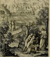 Picture 147 of 161 from Evangelicae historiae imagines : ex ordine euangeliorum, quae toto anno in missae sacrificio recitantur, in ordinem temporis vitae Christi digestae (1593), leaf 294
