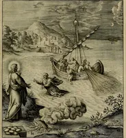 An illustration from Evangelicae historiae imagines : ex ordine euangeliorum, quae toto anno in missae sacrificio recitantur, in ordinem temporis vitae Christi digestae (1593)