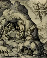 Picture 19 of 161 from Evangelicae historiae imagines : ex ordine euangeliorum, quae toto anno in missae sacrificio recitantur, in ordinem temporis vitae Christi digestae (1593), leaf 42
