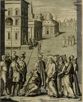 An illustration from Evangelicae historiae imagines : ex ordine euangeliorum, quae toto anno in missae sacrificio recitantur, in ordinem temporis vitae Christi digestae (1593)