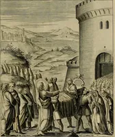 An illustration from Evangelicae historiae imagines : ex ordine euangeliorum, quae toto anno in missae sacrificio recitantur, in ordinem temporis vitae Christi digestae (1593)