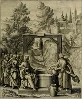 An illustration from Evangelicae historiae imagines : ex ordine euangeliorum, quae toto anno in missae sacrificio recitantur, in ordinem temporis vitae Christi digestae (1593)
