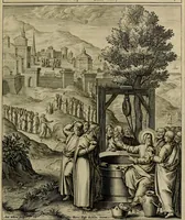 An illustration from Evangelicae historiae imagines : ex ordine euangeliorum, quae toto anno in missae sacrificio recitantur, in ordinem temporis vitae Christi digestae (1593)
