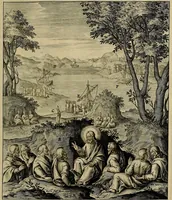 Picture 46 of 161 from Evangelicae historiae imagines : ex ordine euangeliorum, quae toto anno in missae sacrificio recitantur, in ordinem temporis vitae Christi digestae (1593), leaf 96