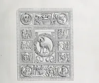 Picture 5 of 35 from Evangelīe v pami︠a︡tnikakh ikonografīi preimushchestvenno vizantīĭskikh i russkikh (1892), leaf 107