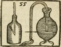An illustration from Examen dv livre des Recreations mathematiqves, & de ses problemes en geometrie mechanique, optique & catoptrique [du J. Leurechon] Où sont aussi discutées & restabiles plusieurs experiences physiques y proposées (1639)