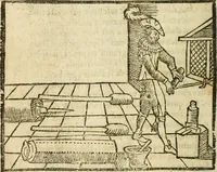 An illustration from Examen dv livre des Recreations mathematiqves, & de ses problemes en geometrie mechanique, optique & catoptrique [du J. Leurechon] Où sont aussi discutées & restabiles plusieurs experiences physiques y proposées (1639)