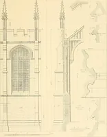 An illustration from Examples of Gothic architecture : selected from various ancient edifices in England ; consisting of plans, elevations, sections, and parts at large ; calculated to exemplify the various styles and the practical construction of this admired class of architecture ; accompanied by historical and descriptive accounts (1895)