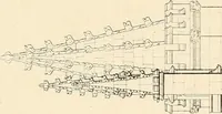 An illustration from Examples of Gothic architecture : selected from various ancient edifices in England ; consisting of plans, elevations, sections, and parts at large ; calculated to exemplify the various styles and the practical construction of this admired class of architecture ; accompanied by historical and descriptive accounts (1895)